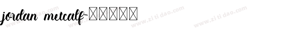 jordan metcalf字体转换